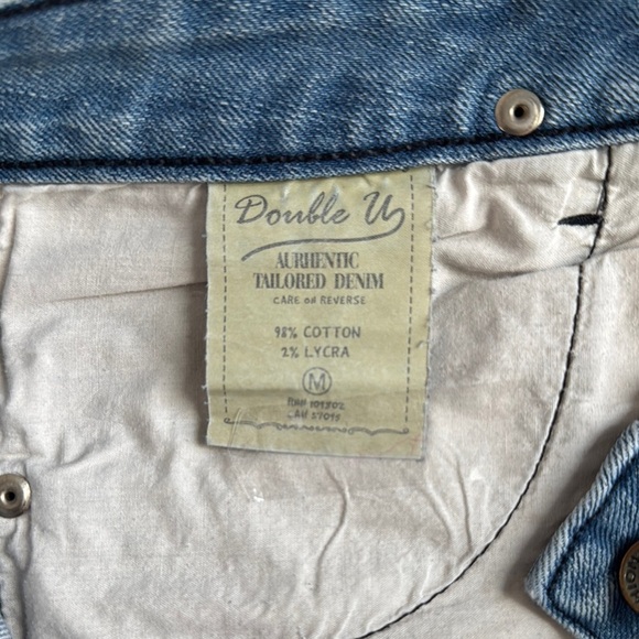 Blue Skinny Jeans with Contrast Stitching - Picture 7 of 7